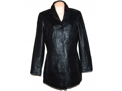 KOŽENÝ dámský černý měkký kabát WS Leather