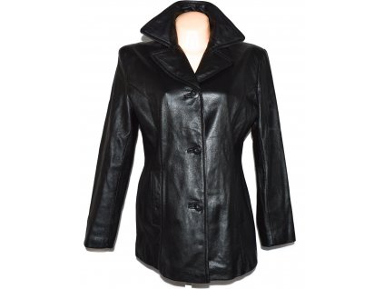 KOŽENÝ dámský černý měkký kabát Wilsons Leather