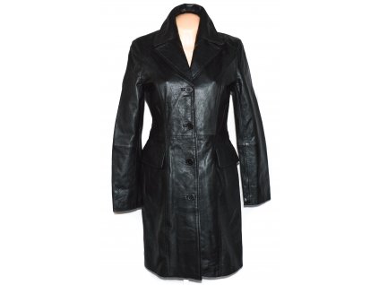 KOŽENÝ dámský černý měkký kabát Max&Mary