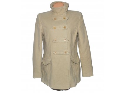 Bavlněný dámský béžový kabát Debenhams L