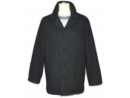 Vlněný pánský zateplený šedý kabát Conwell M