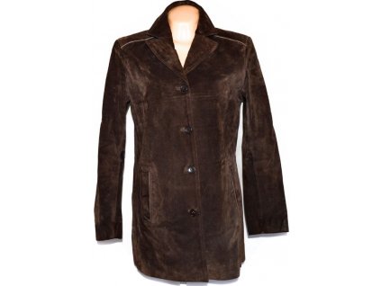 KOŽENÝ dámský hnědý kabát WS LEATHER 12/40