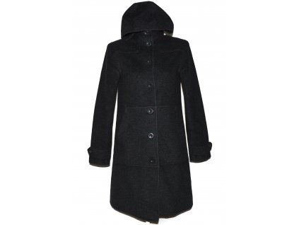 Vlněný (60%) dámský šedý kabát H&M (vlna, kašmír) 10/36