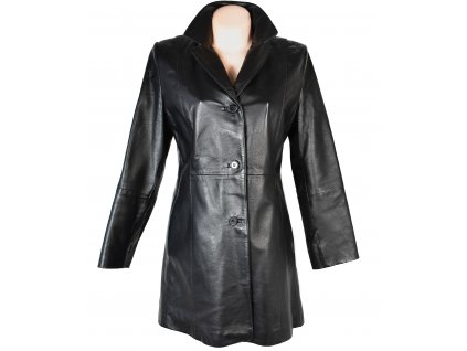 KOŽENÝ dámský černý měkký kabát CALYPSO S, XL