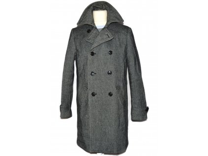 Vlněný (70%) pánský dlouhý kabát H&M 52