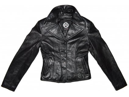 KOŽENÉ dámské černé měkké sako Wilsons Leather XS