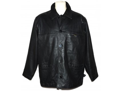 KOŽENÁ pánská černá měkká zateplená bunda Infuse Leather XL