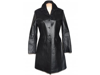 KOŽENÝ dámský černý měkký kabát CALYPSO 