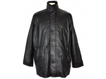 KOŽENÁ pánská černá měkká bunda s odnimatelnou vložkou BLAŽEK XL