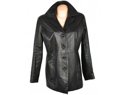 KOŽENÝ dámský černý měkký kabátek Shic Skinn XL