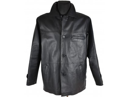 KOŽENÁ pánská černá bunda s odnimatelnou vložkou CERO L, XL