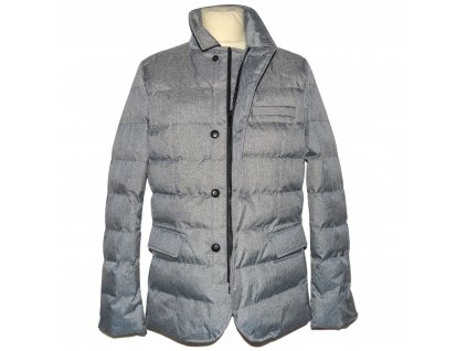 Pánská šedá prošívaná zateplená bunda - sako Outerwear M, L