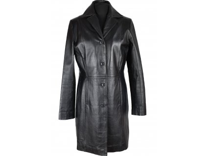 KOŽENÝ dámský černý měkký kabát Different 38, 40, 42