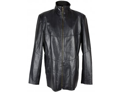 Kožená dámská černá bunda na zip CALYPSO  L, XL, XXL