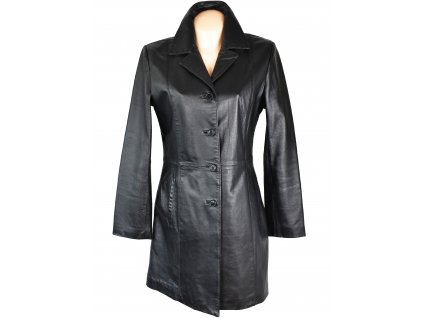 KOŽENÝ dámský černý kabát Calypso S, M, L