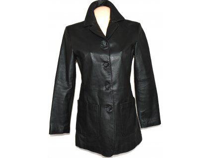 KOŽENÝ dámský černý kabát PARIS M, L, L/XL, XL