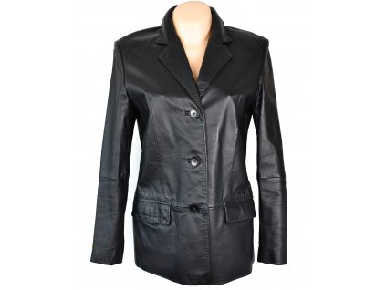 KOŽENÉ dámské měkké černé sako Fashion Concept S, M, L