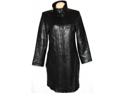 KOŽENÝ dámský měkký černý kabát MILAN LEATHER