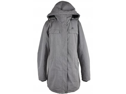 Dámský šedý sportovní kabát s kapucí Alpine Pro XL