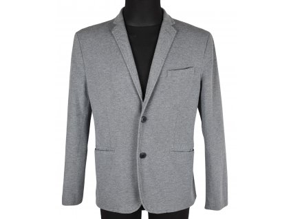 Pánské šedé volnočasové sako H&M 50