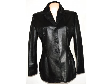 KOŽENÝ dámský měkký černý kabátek VERA PELLE L 3