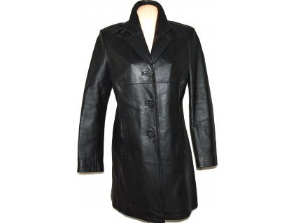 KOŽENÝ dámský černý kabát CERO