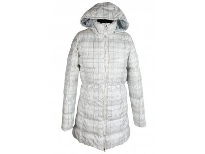 Dámský bílý prošívaný kabát s kapucí ALPINE PRO  M*