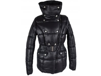 Dámský černý prošívaný zimní kabát s páskem Cherokee S, M, L, XL