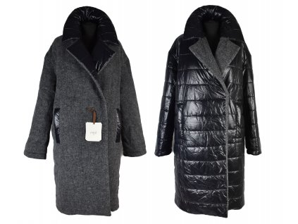 Oboustranný dámský kabát PRIVÉ MILANO L - s cedulkou PC €490
