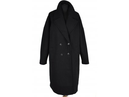Dámský černý flaušový oversize kabát VERO MODA M