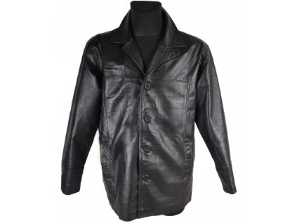 KOŽENÁ pánská černá měkká bunda Leder Classic Jackets 48