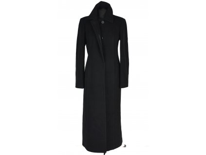 Vlněný (80%) dámský dlouhý kabát Marks&Spencer M