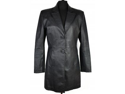 KOŽENÝ dámský černý kabát CERO M, L, XL