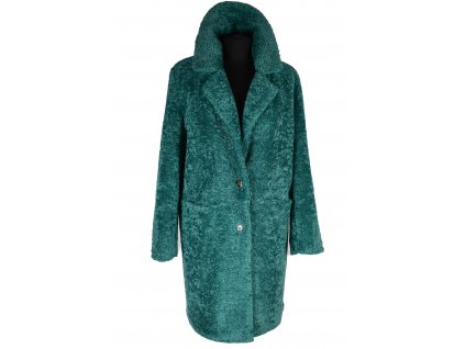 Dámský smaragdový kožíškový kabát Broadway XS
