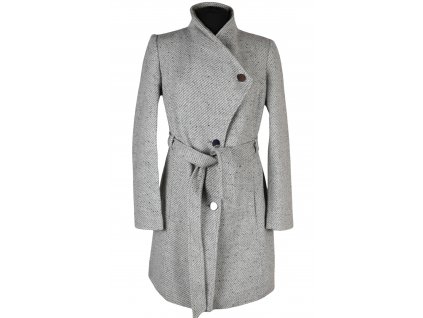 Dámský šedý melírovaný kabát s páskem Orsay 38