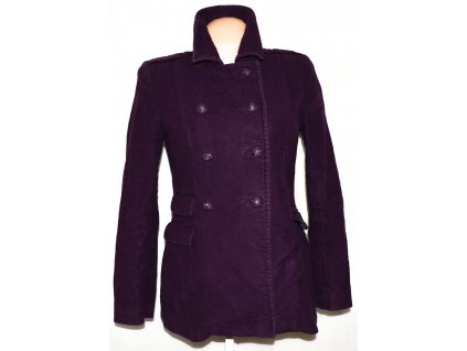 Bavlněný dámský fialový kabát JIGSAW M