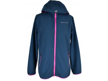 Dámská modrá softshellová bunda s kapucí Alpine Pro L