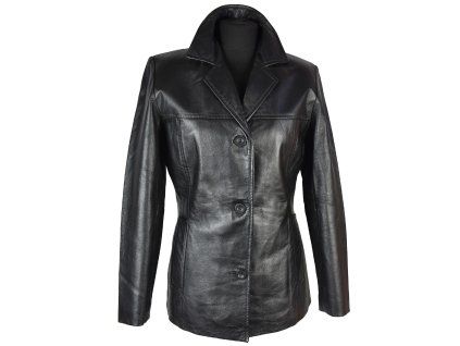 KOŽENÉ dámské černé sako DIFFERENT S/M