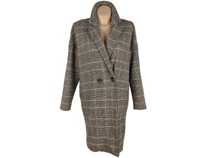 Dámský hnědý oversize kabát CROPP S