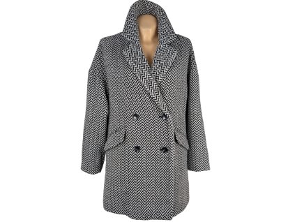Dámský černobílý oversize kabát F&F 10/38