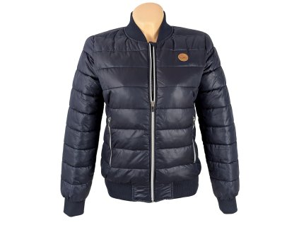 Dámský modrý prošívaný bomber na zip SAM73 S