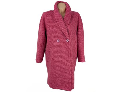 Dámský fuchsiový růžový přechodný oversize kabát Orsay 36