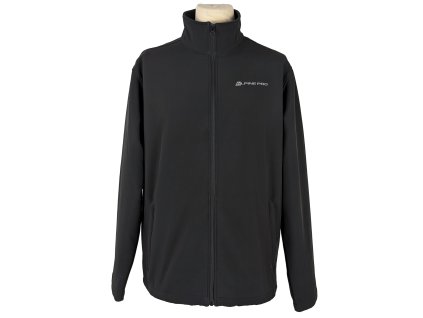 Pánská černá softshellová bunda nan zip Alpine Pro XXL