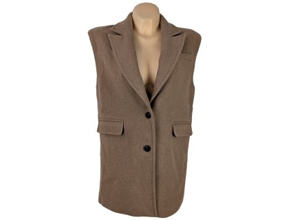 Dámská hnědá vesta VERO MODA XS