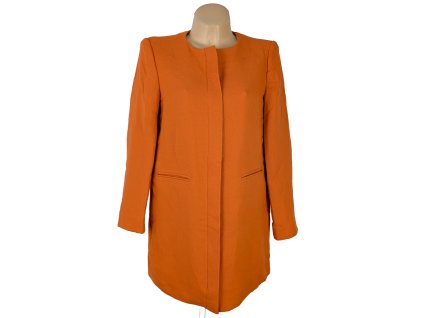 Bavlněný dámský oranžový kabát United colours of Benetton 12/38