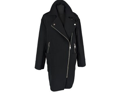Dámský černý přechodný kabát - křivák H&M 38