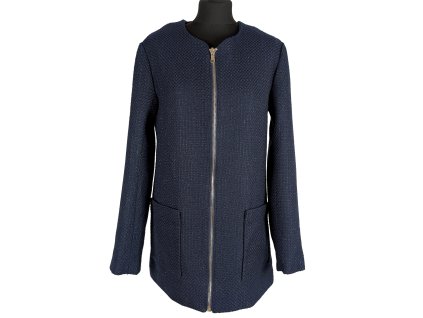 Dámský modrý kabátek na zip Gate L/40