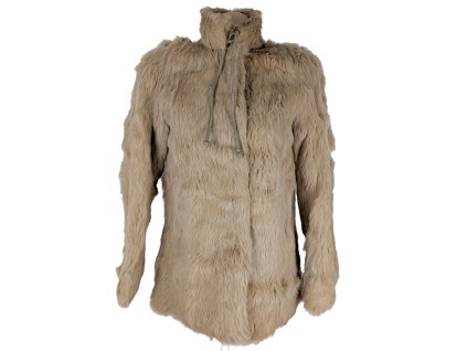 Pravý dámský hnědý kožich S
