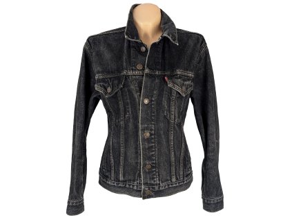 Dámská černá džínová oversize bunda LEVIS M