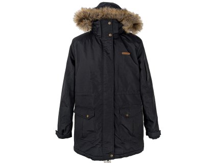 Dámská černá zimní parka s kapucí HEAD XL